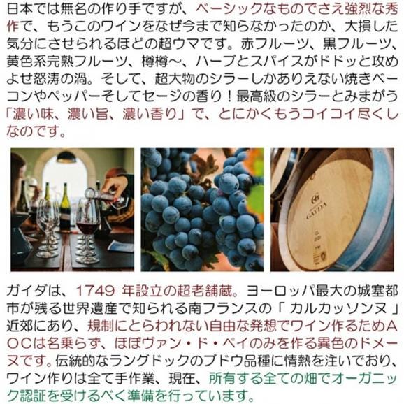 2024 ペイ ドック フライング ソロ グルナッシュ/シラー 750ml ドメーヌ ガイダ 南仏 フランス 赤ワイン コク辛口 ^D0GYGS24^03