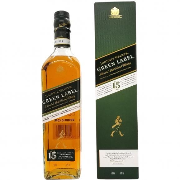 ジョニー ウォーカー グリーンラベル 15年 43度 箱付 700ml 正規品