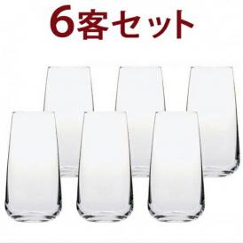 V09 6客セット 1客あたり865円税込  G＆C ビール/ジュース ヴィノフィル09  ノンレッド クリスタル 6客セット グラス ワイン ^ZCGCV066^