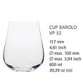 ◇V32 G＆C ノンレッド クリスタル バローロ ヴィノフィル32 グラス ワイン ^ZCGCV070^