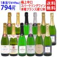 ワイン ワインセット 本場フランス産の極上辛口スパークリングワイン１２本セット 送料無料 (6種類各2本) 飲み比べセット ギフト ^W0AC72SE^