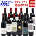 ワイン ワインセット ワイン誌高評価蔵や金賞蔵ワインも入った激旨赤１２本セット 送料無料 (6種類各2本) 飲み比べセット ギフト ^W0AKB2SE^