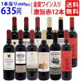 ワイン ワインセット ワイン誌高評価蔵や金賞蔵ワインも入った激旨赤１２本セット 送料無料 (6種類各2本) 飲み比べセット ギフト ^W0AKB9SE^