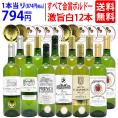ワイン ワインセット すべて金賞 フランス名産地ボルドー辛口白激旨１２本セット 送料無料 (6種各2本) 飲み比べセット ギフト ^W0DK63SE^