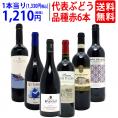 ワイン ワインセット 代表ぶどう品種赤6本セット 送料無料 飲み比べセット ギフト ^W0S1A9SE^