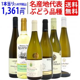 ワイン ワインセット 名産地 代表ぶどう品種 白６本セット 送料無料 飲み比べセット ギフト ^W0S333SE^