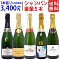 ワイン ワインセット ヴェリタス直輸入 豪華シャンパン５本セット 送料無料 飲み比べセット ギフト ^W0XC36SE^