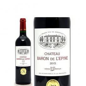 金賞 2015 シャトー バロン ド レピネ ルージュ 750ml ブライ コート ド ボルドー フランス 赤ワイン コク辛口 ワイン ^ANKP0115^