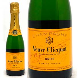 ヴーヴ クリコ イエロー ラベル 箱なし 正規品 ハーフ 375ml (シャンパン フランス シャンパーニュ) 白泡 シャンパン コク辛口 ^VAVC02H0^