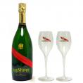 GH マム グラン コルドン ブリュット グラス2客付きセット ギフト箱付 並行品 750ml シャンパーニュ 白泡 コク辛口 ワイン ^VAMMG2Z0^