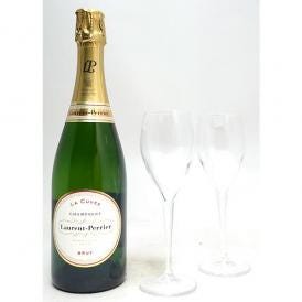 ローラン ペリエ ラ キュヴェ ブリュット グラス2客付きセット ギフト箱付 並行品 750ml ローラン・ペリエ フランス シャンパーニュ白泡 コク辛口 ^VALAG2Z0^