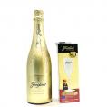 フレシネ カルタ ネバダ 750ml パーティーボトル 金ラメグラス付 正規品 フレシネ スペイン 白泡 コク辛口 カヴァ スパークリング ワイン ^VEFR42Z0^