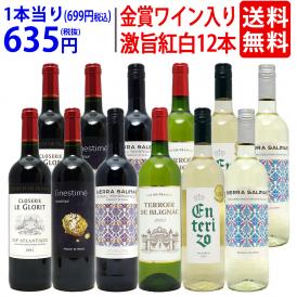 ワイン ワインセット 高評価蔵や金賞蔵も入った激旨赤白12本セット 送料無料 飲み比べセット (赤6本+白6本) ギフト ^W0SA19SE^