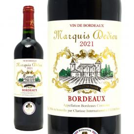 金賞 2021 マルキ ドデュー ルージュ 750ml AOCボルドー フランス 赤ワイン コク辛口 ワイン ^AOUQ0121^