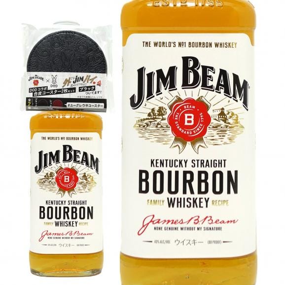 ジム ビーム ホワイト ラベル DODコラボコースター2個付 700ml ジム ビーム ホワイト ラベル DODコラボコースター2個付 700ml