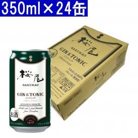 桜尾 サクラオ ジン オリジナル ジントニック 6度 350ml 缶 1ケース 24本 正規品 リキュール発泡性 ^ZUSKGT3K^