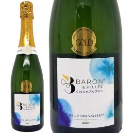 金賞 ベル デ ヴァレー ブリュット 750ml バロン エ フィーユ シャンパン フランス シャンパーニュ 白泡 コク辛口 ワイン ^VABF01Z0^