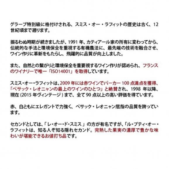 2021 ル プティ オー ラフィット ルージュ 750ml ペサック レオニャン ボルドー フランス 赤ワイン コク辛口 ワイン ^AISH2121^03