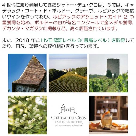 2023 シャトー デュ クロ ハーフ 375ml AOC ルピアック ボルドー フランス 貴腐 白ワイン コク極甘口 ワイン ^ANOS23GD^04