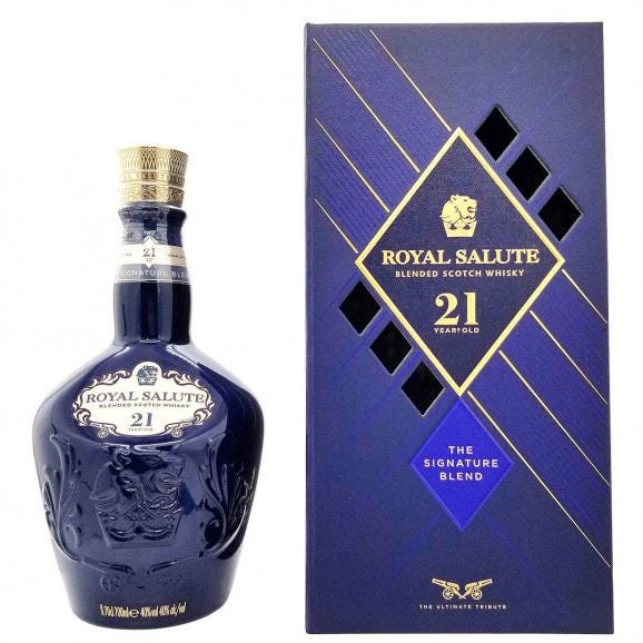 ローヤルサルート 21年 シグネチャー ブレンド ブルー (ロイヤル) 40度 箱付 700ml 並行品 スコッチウイスキー ブレンデッド ^YCRS21JB^01