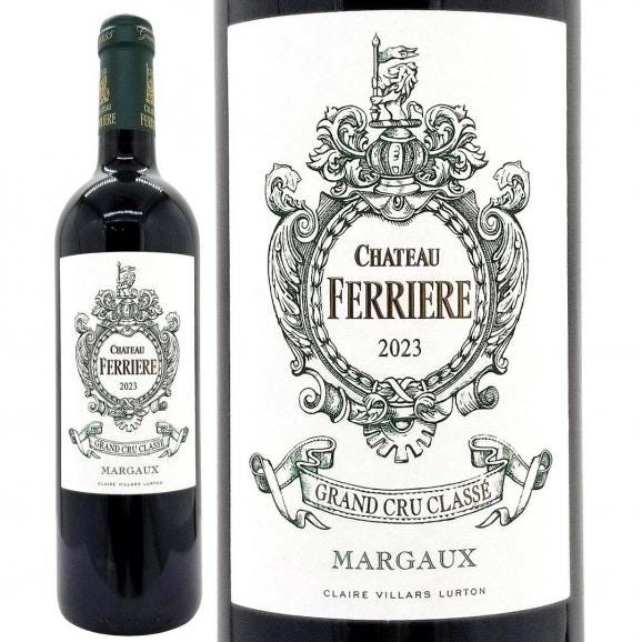 2023 シャトー フェリエール 750ml マルゴー第３級 ボルドー フランス 赤ワイン コク辛口 ワイン ^ADFE0123^01