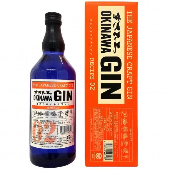 まさひろ OKINAWA GIN オキナワ ジン レシピ 02 タンカン 47度 700ml 箱付 まさひろ酒造 国産 クラフトジン ^ZAMHO2J0^01