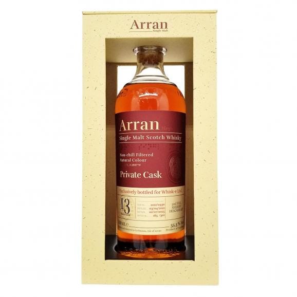 2012 アラン 13年 シングル モルト シェリーホグスヘッド 55.3度 700ml アイランズ スコッチウイスキー 正規品 ロックランザ ^YCAMSHJ2^01