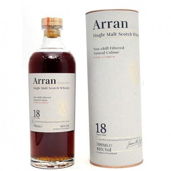 ザ アラン モルト 18年 46度 箱付 700ml アイランズ スコッチウイスキー 正規品 ロックランザ 大人気 ^YCAM18J0^01
