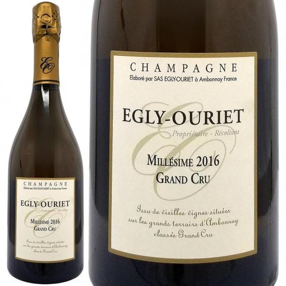2016 エグリ ウーリエ エクストラ ブリュット グラン クリュ ミレジム 箱なし 750ml エグリ ウーリエ シャンパン フランス 泡 コク辛口 ^VAEO3616^01