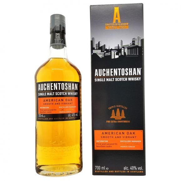 オーヘントッシャン アメリカンオーク シングルモルト 40度 箱付 700ml 並行品 スコッチウイスキー ローランド ^YCAHAOJ5^01