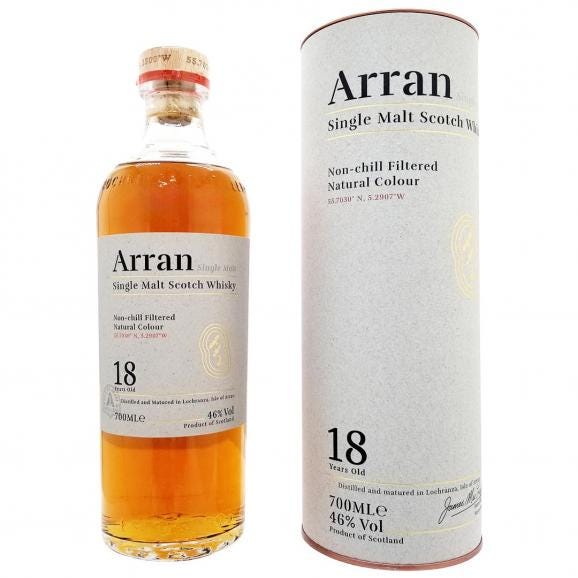 ザ アラン モルト 18年 46度 箱付 700ml 並行品 ロックランザ スコッチウイスキー アイランズ ^YCAM18J5^01
