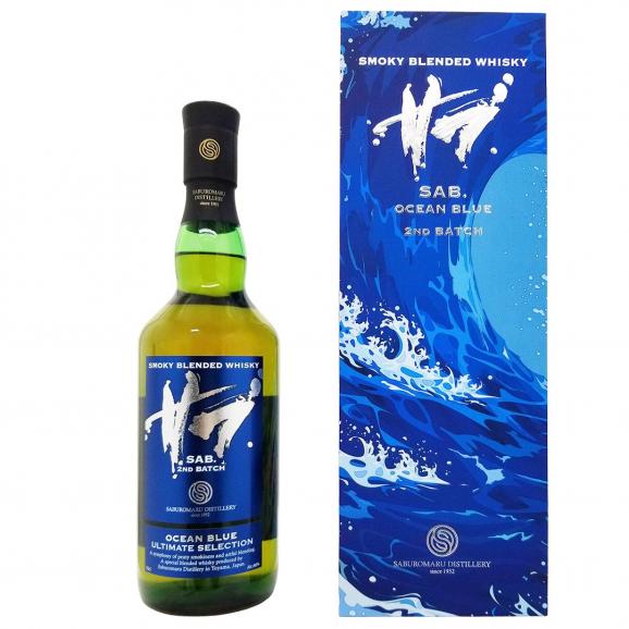 サブ オーシャンブルー セカンドバッチ スモーキー ブレンデッド ウイスキー 三郎丸蒸留所 46度 箱付 700ml ウイスキー ^YASBO2J0^01