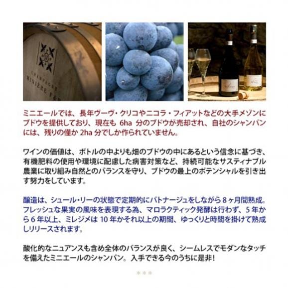 2018 シャンパーニュ ミニエール アンフリュアンス ブリュット ロゼ 箱なし 750ml フレデリック＆ロドルフ ミニエール フランス 白泡 コク辛口 ^VAMN1618^03