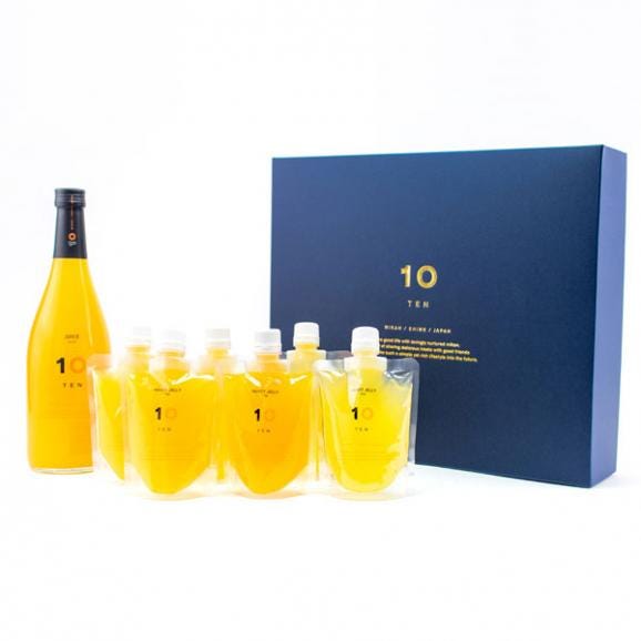 愛媛みかん100%果汁ジュース720ml×1本とゼリー6個セット(ギフトボックス付き)02
