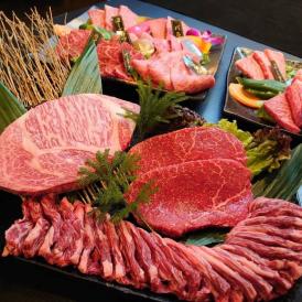 和歌山県産ブランド牛、『熊野牛』と『紀州和華牛』の焼肉+国産、輸入牛のステーキセットです