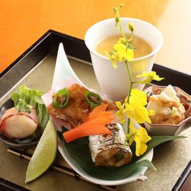 和歌山市の旬の食材をふんだんに使用したコース