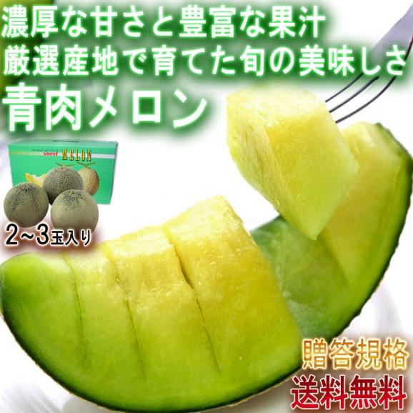 青肉メロン 2~3玉 贈答品 熊本県産中心 アンデス・タカミ・キスミー等 露地~加温栽培 優~秀品規格の化粧箱入りメロン!02