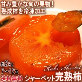 送料無料 季節の旬の品種を完熟させ、冷凍したシャーベット！