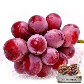 クイーンニーナ 高糖度赤ぶどう 訳あり 約900g〜1.2kg 2房入り 山梨県産大きな粒と濃厚な甘さの旬の葡萄！