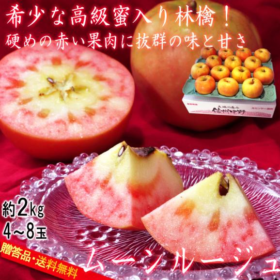 ムーンルージュ 蜜りんご 約5kg 10～18玉 長野県産 贈答規格 JA中野市 赤い果肉の高級林檎！甘み豊かで希少なフルーツ02