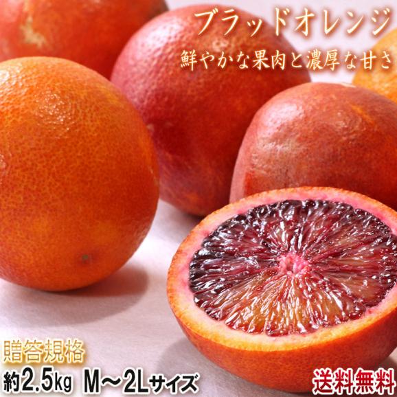 ブラッドオレンジ モロ・タロッコ種 約2.5kg M～2Lサイズ 愛媛県産 秀品 鮮やかな果肉に濃厚な甘さと爽やかな風味の国産オレンジ！02