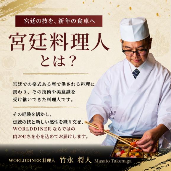 【早割】極撰肉おせち 2027「匠」【送料無料】【生おせち】【2～3人前】【28品目】【1段】03