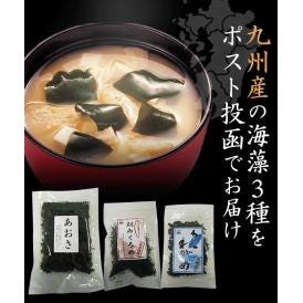 おみそ汁のお友 海藻食べ比べ3点セット（九州産）＊北海道、沖縄、離島除き　送料無料