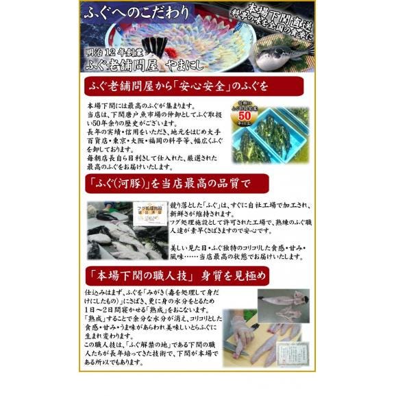 とらふぐ刺身100ｇ４人前（菊盛り 薄皿）03