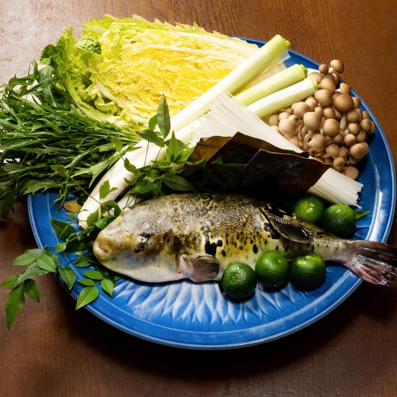 【冬季限定】「野菜付き国産ふぐ鍋セット」2人前(ヒレ酒用ヒレ付き)03