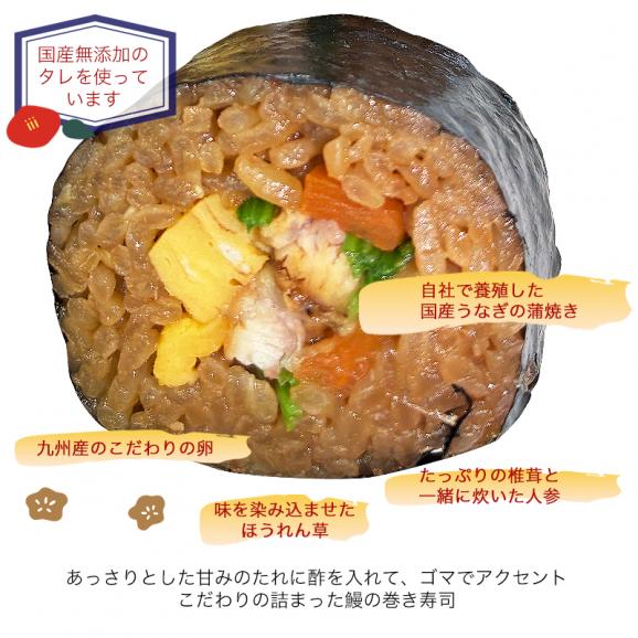 国産 冷凍うなぎ入り巻き寿司（１食分）鰻 個食 節分 カットなし03