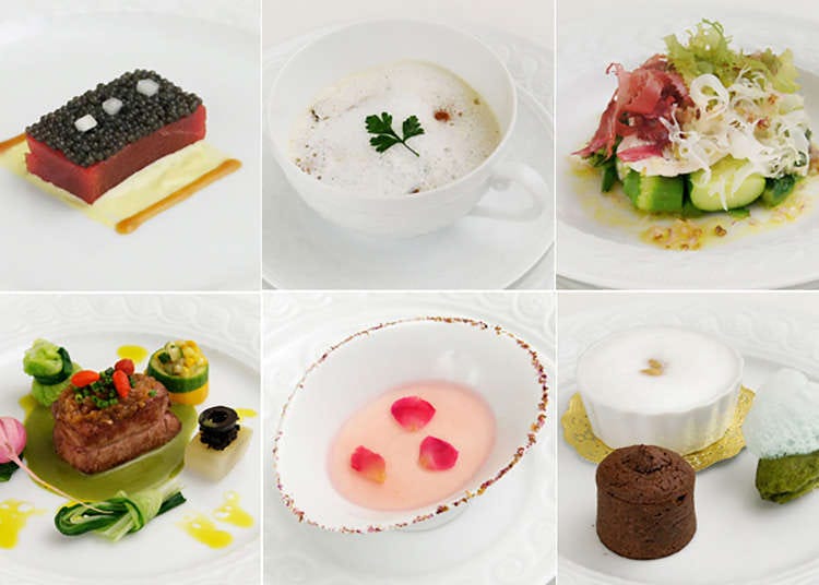 Enjoy natural ingredients and luxury French cuisine at Ginza