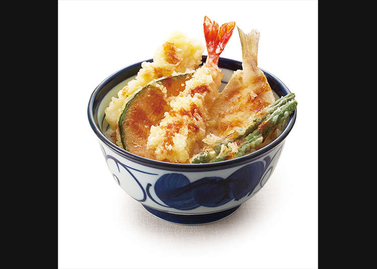 Tendon with crunchy hot tempura