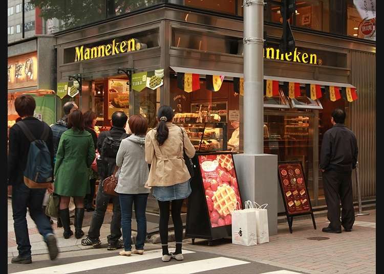 正宗的比利时华夫饼“银座Maneken”店