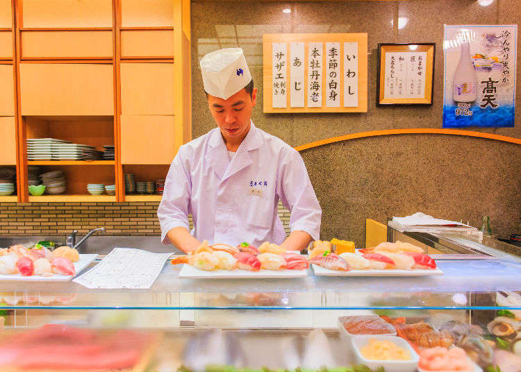 東京で食べる寿司